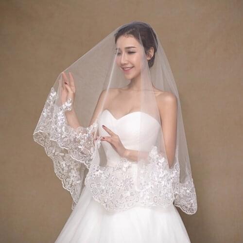 Kagenmo Bridal veil Wedding veil lace dress accessories D