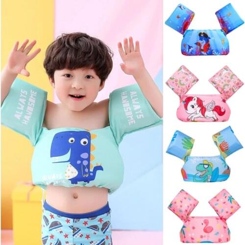 Swim Arm Rings Puddle Jumper Baby Cartoon Float Tube Arm Sleeves Baby Life Vest Jackets Armbands Swim Foam Pool Toys
