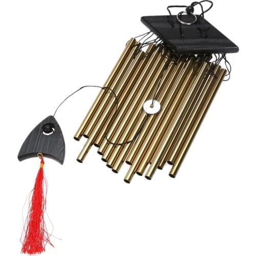 Wind Chimes 66 cm Aluminum tube + Alloy Outdoor Living Yard Garden Tubes Bells Copper 16 Tubes Decorating A Symbol Of Good Luck