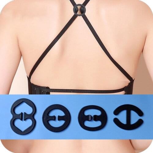 2PCS New Invisible Bra Buckle Free Shipping Shadow-Shaped Underwear Buckle Bra Back Intimates Accessories Clips Strap Holders