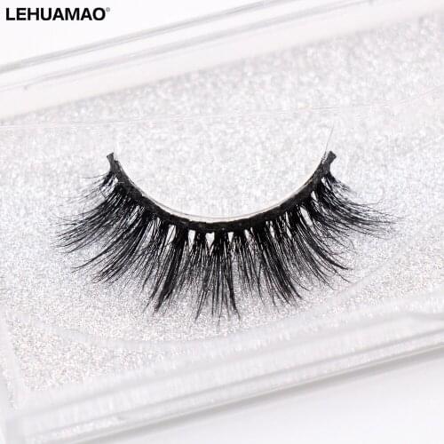 LEHUAMAO 3D Mink Eyelashes False Lashes Winged Volume Mink Lashes Cruelty free Luxury handmade Natural Eyelash Extension D109