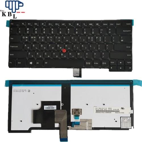 New For Lenovo Thinkpad E431 T440 Korea Language Backlit Laptop Keyboard 01AX342 CS13TBL