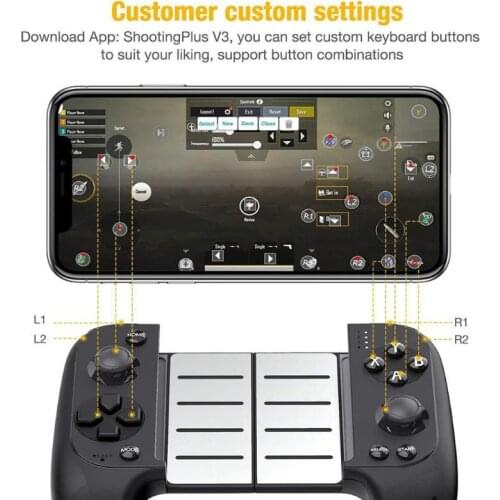New Saitake STK 7007F Wireless Bluetooth Game Controller Telescopic Gamepad Joystick for Samsung Xiaomi Huawei Android Phone PC