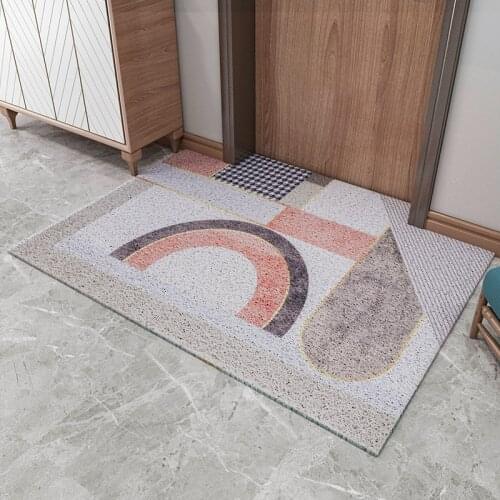 New Style Mats Carpet Home Bathroom Mat Hallway Door Mats Kitchen Mat Anti-slip PVC Can Be Cut Custom Entrance Door Mat Carpet