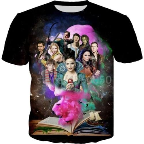 Movie Once Upon A time 3D Print Causal Clothing Fashion Men Women Hip HopT-shirt Plus Size S-7XL harajuku graphic t shirts