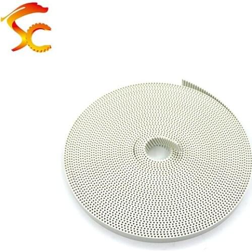 2Meters/LOT HTD 5M 9mm timing belt Width 9mm Polyurethane with steel Wire Color White Open Belt for Laser Engraving CNC