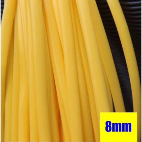 8mm Width Yellow PE Synthetic Flat Rattan Material For Knit Repair Furniture Chair Table Basket Handmade Decoration