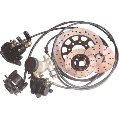 Disc Brake system brake assembly one with three brake pump With oil cup fit for 150cc Kart accessories modification