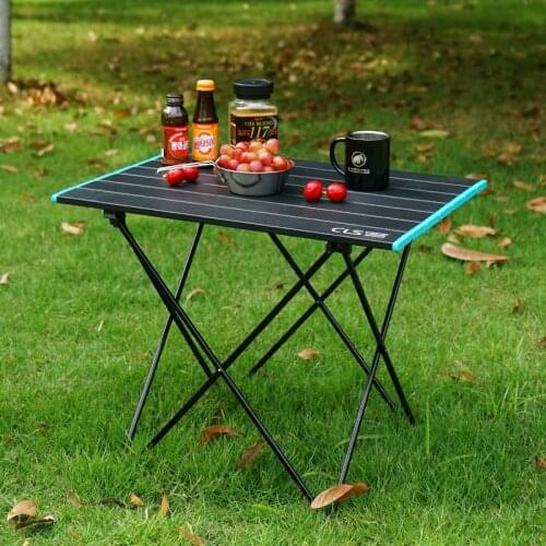 Outdoor Aluminum Alloy Folding Table Portable Picnic Barbecue Table Aluminum Plate Table Folding Table Folding Picnic Table