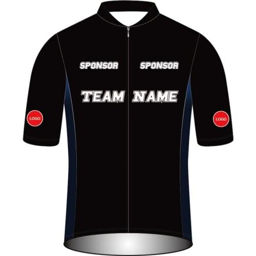 High Quality DIY Design Pro Cut Team Logo Name Custom MTB Jerseys with Pro Cut Low Collar Mesh Fabric Splicing