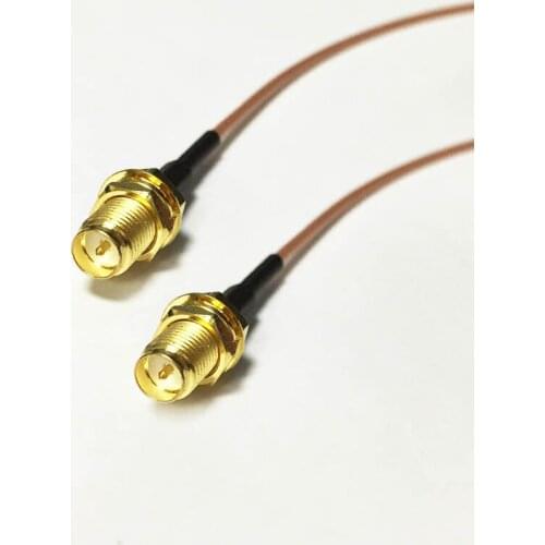 WIFI antenna adapter RP SMA female switch RP SMA jack male pin pigtail cable RG178 15cm wholesale price