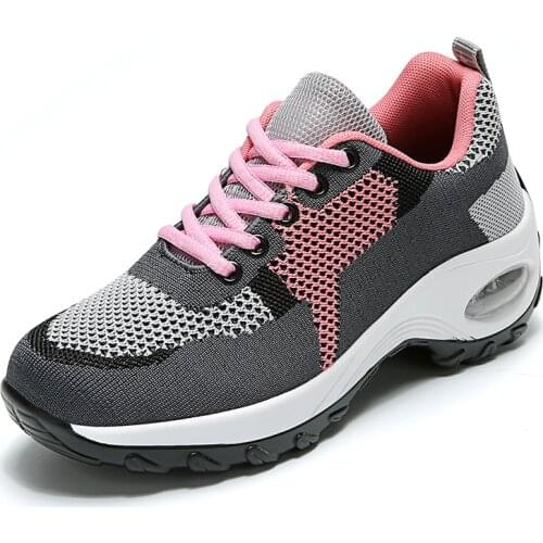 2021 Women Tennis Shoes Breathable Mesh Casual Walking Shoes Super Light Gym Sports Shoes Air Cushion Sneakers Tenis Feminino