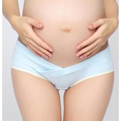 Womens Underpants Soft Cotton Panties Girls Solid Color Briefs Striped Panty Sexy Lingerie Female Underwear Maternity Panty