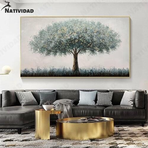 Impressionism Big Tree Sketch Painting Art Print Picture Modern Fashion Simple Bedroom Living Room Home Decoration