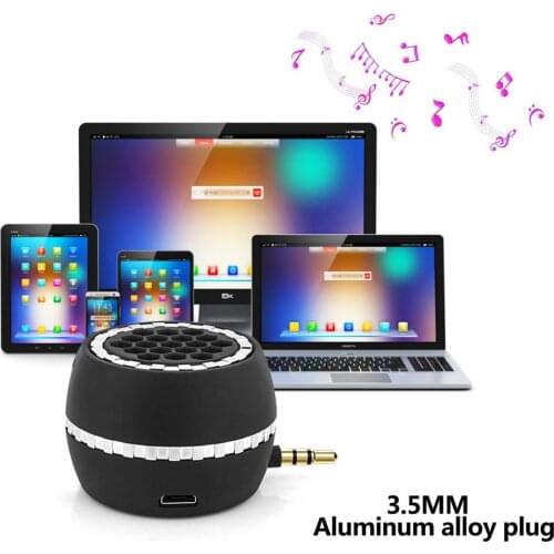 1PCs Fashion Cute Mini Speaker Mp3 Music Loudspeaker Player Outdoor 3.5mm Portable Wired Speaker Sound Box for Computer Phones