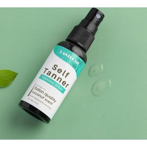 1pcs 50ml Tanning Spray Natural Self Tan Mousse Body Essence Spray G2R7