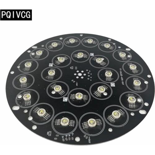 24x18w/24x12w rgbw 4in1 /rgbwa uv 6in1 led light board 24v rgbw 4in1 led lamp bead board