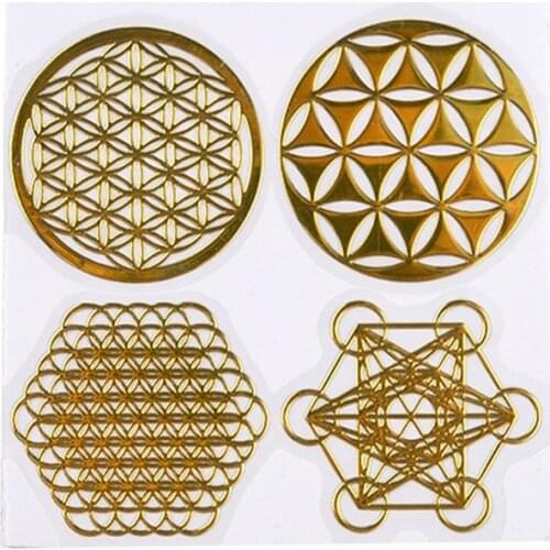 7 Chakra Copper Energy Tower Orgonite Stickers DIY Pyramid Epoxy Resin Material A2UA