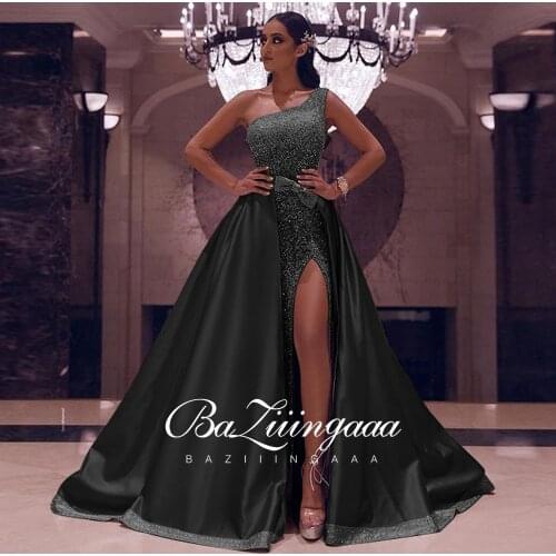BAZIIINGAAA Luxury Woman Cocktail Dress Beaded Sequins Long Elegant Night Cocktail Party Formal Dresses for Wedding Plus Size