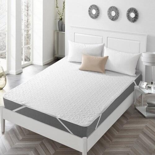 Bed Cover Cotton Fabric Quilted Mattress Protector Waterproof Topper For Mattress Mattress For Mattress Anti-mite Bed Bug Cover