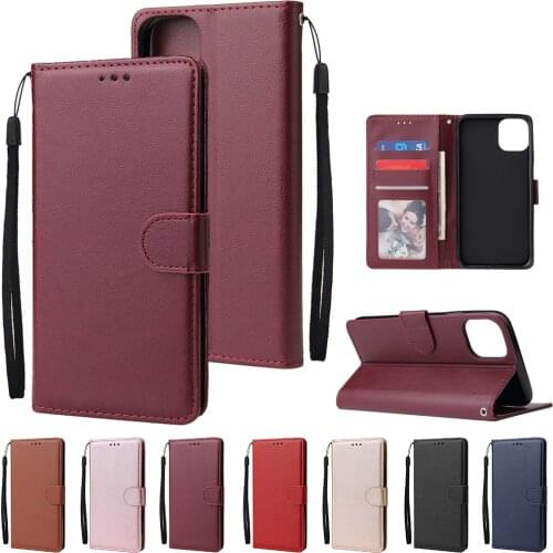 PU Leather Cover Funda Card Slots Flip Wallet Case For iPhone 12 Mini 11 Pro Xs Max XR X 8 7 6 6s Plus 5 5S SE 2020 Case Coque