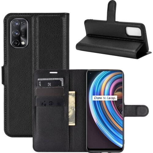 Book Style PU Leather Case Cover for Realme X7 Flip Wallet Phone Bags Cases with Stand for Realme X7