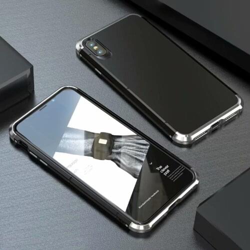 BOBYT Phone Cases For iPhone XS MAX XR X 7 8 Case Luxury 360 Full Protection 3in1 Hard Hybrid PC+ Aluminum Metal Slim Back Cover