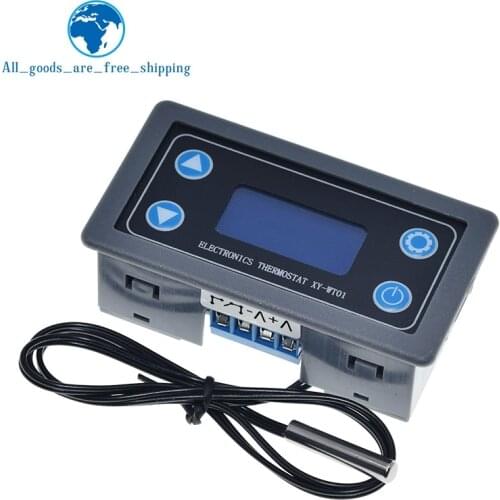 10A Thermostat Digital Temperature Controller DC 6V-30V Thermal Regulator Thermocouple Thermostat LCD Display Sensor 12V 24V