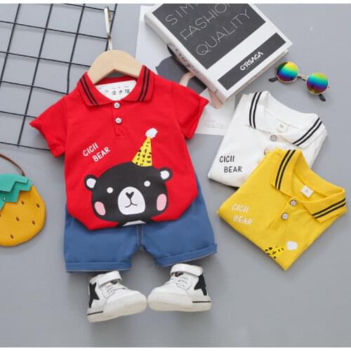 2021 Kids Clothes Boys Outfit Set Toddler Girl Clothes Baby Girls Summer Clothes Boy T-shirt 2 Piece Set Ropa Verano Ropa Bebe