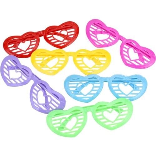 Heart-Shaped Child Glasses Plastic Eyeglasses Toy Party Bag Fillers Gift For Children Kid Carnival Birthday Party Christmas