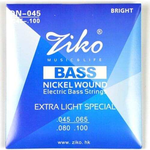 ZIKO Electric Bass Strings 4 Nickel Wound Musical Instruments Professional Extar Light Special Bass Guitar Strings