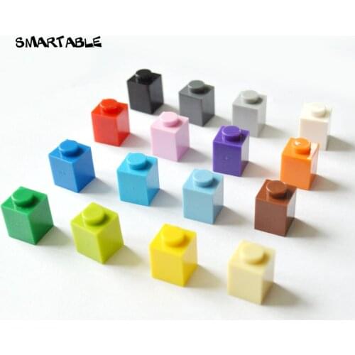 Smartable Brick 1X1 Building Blocks Parts DIY Brick Toys For Creative Educational Compatible All Brands 3005 MOC Toys 230pcs/lot