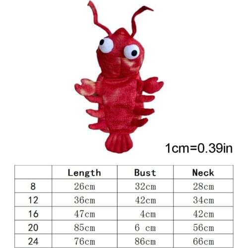 Pet Dog Costume Lobster Clothes for Cat Halloween Dress Up Apparel Kit Cute Suit B2QB