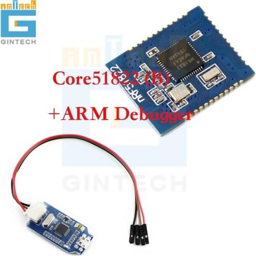 Bluetooth 4.0 Module 2.4G Wireless Module NRF51822 Core Board, ble4.0 Development Board Core51822 (B) +ARM Debugger Programmer