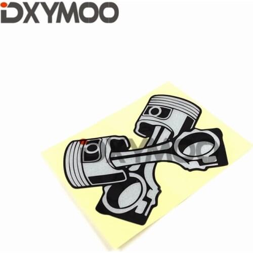 1PCS Car Styling Decals Motorcycle Helmet Visor Phone Laptop Guitar Stickers for Japan JDM D1 Original Forged Pistons 12x9cm