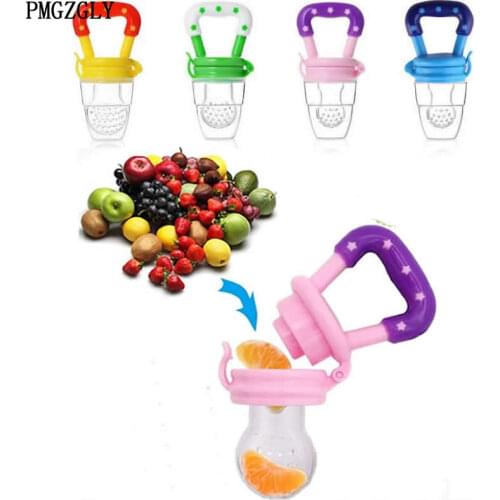 New Fresh Fruit Food Kids Nipple Feeding Safe Milk Feeder for Baby Pacifier Bottles Nipple Teat Nibbler Silicone Baby Bottle