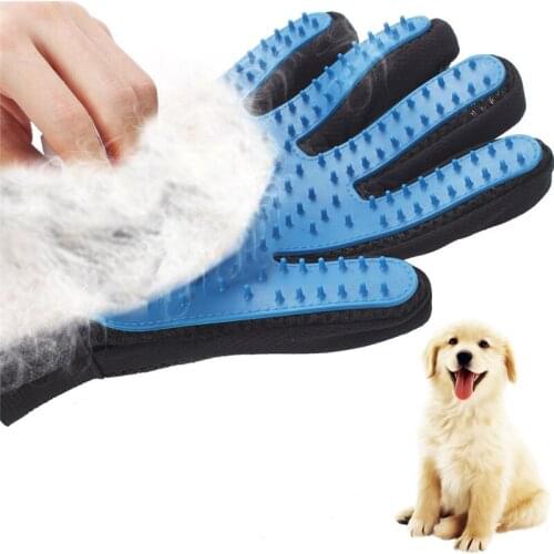 Silicone Pet Dog brush Glove Deshedding Gentle Efficient Pet Grooming Glove Dog Bath Cat cleaning Supplies Pet Glove Hair Remove