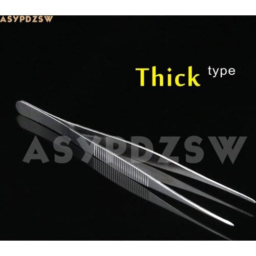 180mm long thick stainless steel pointed electronic tweezers For Amplifier welding