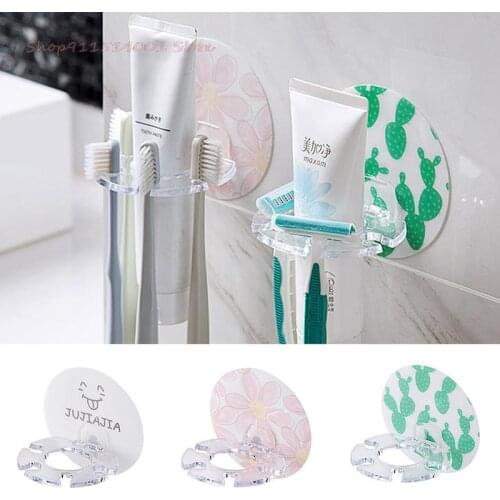 Plastic Toothbrush Holder Toothpaste Storage Rack Tooth Brush Bathroom Tools