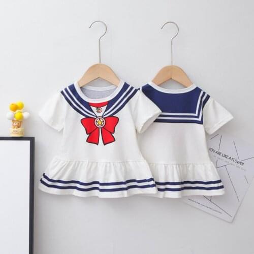 Baby Girl Dress Summer Kids Clothes Fashion Cotton Toddler Baby Girls Clothing Short Sleeve Girl Dress