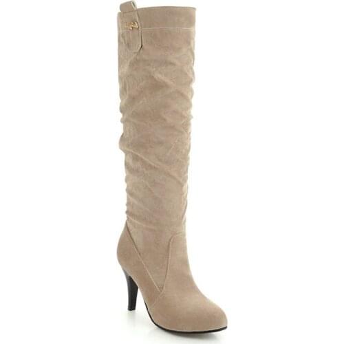 Big Size High heeled boots boots women woman winter boots women women shoes botas