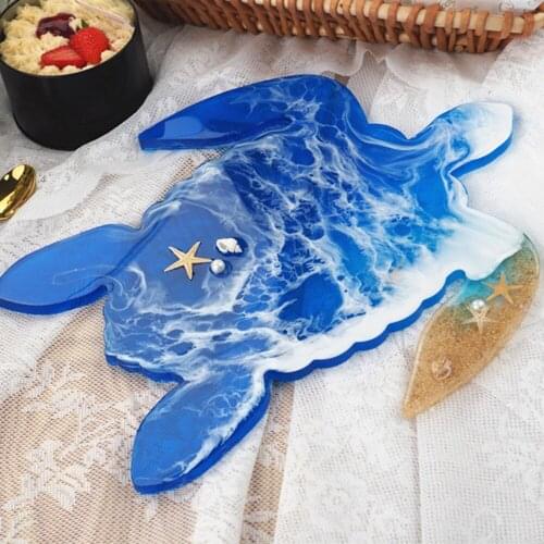 Sea Turtle Silicone Casting Molds Jewelry Tools For DIY Resin Tray Coaster Tabletop Decoration Uv Epoxy Craft Handmade Making