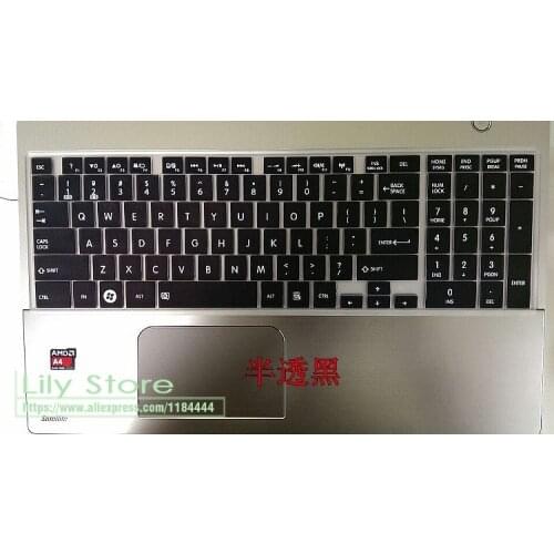 15'' 15.6'' Silicone keyboard cover for Toshiba Satellite C55D C55D-B5102 C850 C855 C870 C875 L850 L855 L870 L875