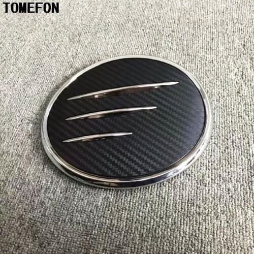 TOMEFON Car Accessories For Mazda CX9 CX-9 2016 2017 2018 2019 Carbon Fibre Plastic Fuel Oil Gas Tank Cap Decoration Cover Trim