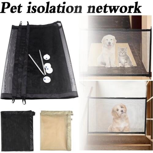 Pet Dog Fence Magic Gate Safe Guard Safety Enclosure Dog Fences The Ingenious Mesh Pet Gate Isolation Network For Dogs Supplies