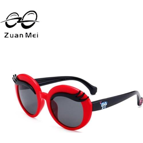Zuan Mei Brand Children Polarized Sunglasses TR90 Baby Boy & Girl UV400 Glasses Plastic TitaniumSun Glasses For Kids ZM-C01