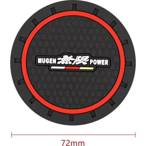 1pcs Car Non-slip Mat Water Coaster Pad for Honda Mugen civic accord Car Styling Accessories
