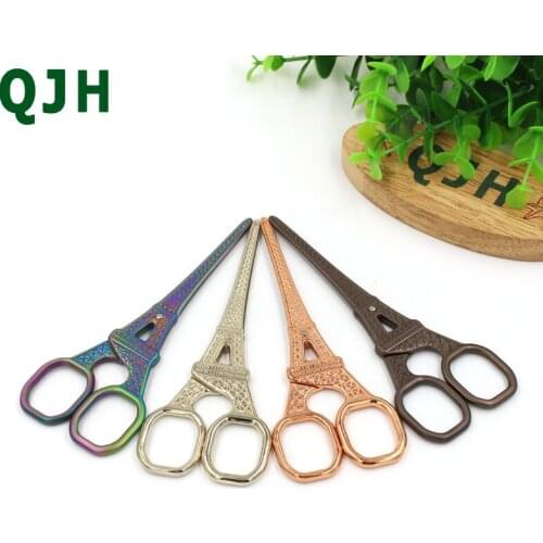 1PC Embroidery Stainless Steel Scissors Continental Retro Scissors Sewing Thread Sewing Tailoring Fabrics DIY Tools