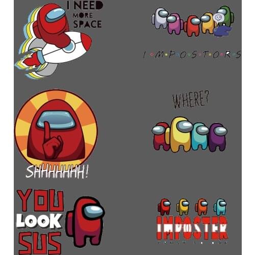 1PCS Cute cartoon game elements and T-shirt ironing Heat transfer for clothing heat transfer stickers Thermo-stickers