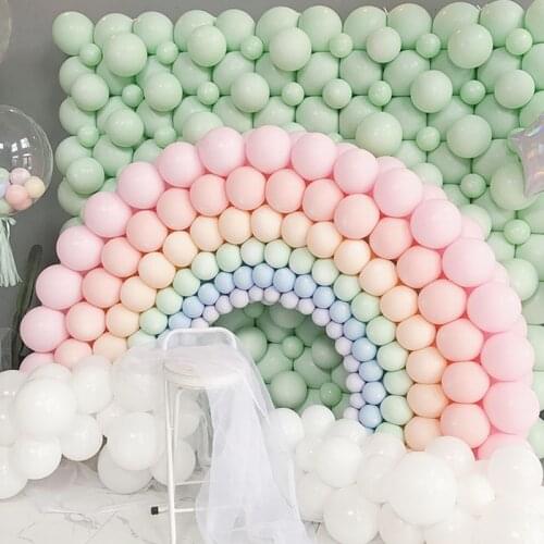 10pcs/bag 10inch Macarons Candy Color Balloon Baby Shower Wedding Decoration Latex Balloon Happy Birthday Event Party Supplies